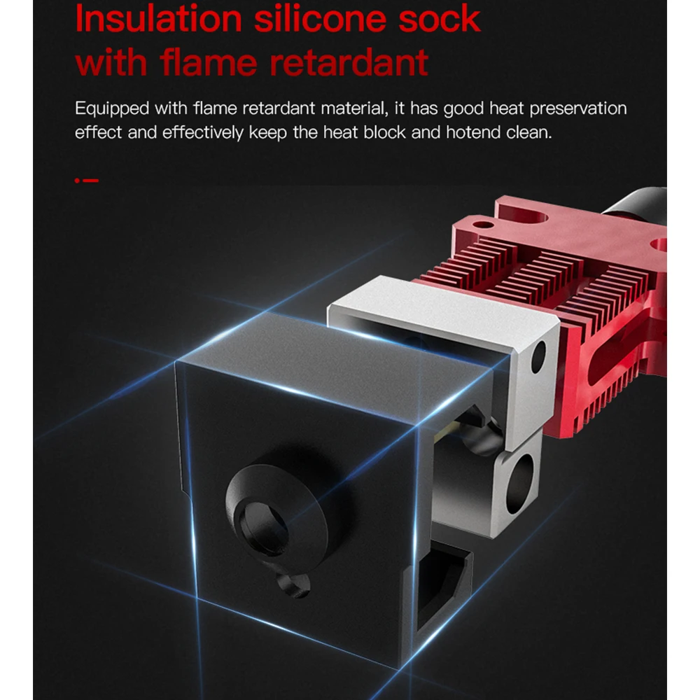 الأصلي Creality CR6 SE Hotend عدة ث/اضافية 2 قطعة فوهات 0.4 مللي متر ل CR-6 SE/ماكس/CR-5 برو طابعة ثلاثية الأبعاد مع سخان ، الثرمستور