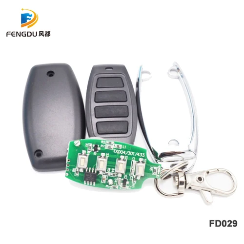Imagen 2 del producto Control remoto de garaje para puerta 433mhz código rodante HCS301 25 uds controles de puerta automáticos de 4 botones abridor de puerta de garaje
