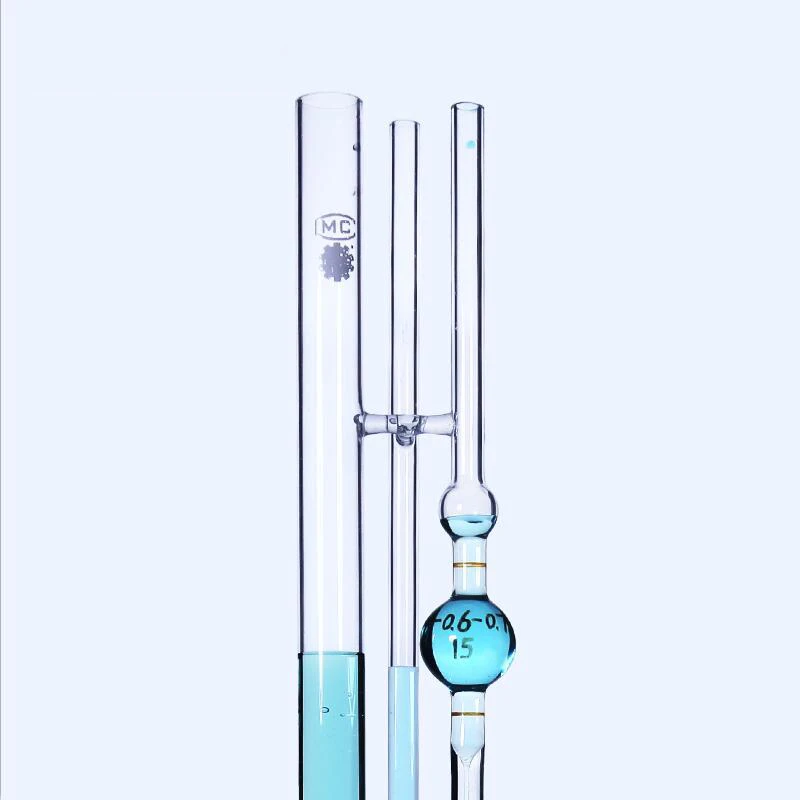 Lab Glass Ubbelohde Viscometer Petroleum Capillary Viscometers Attached Constant  0.3-0.4 to 1.1-1.2