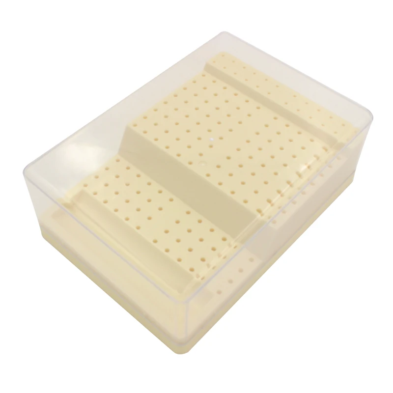 168 Holes Plastic Dental Burs Box Dental Bur Sterilizer Block Holder Autoclave Case Disinfection Box Dentistry Product