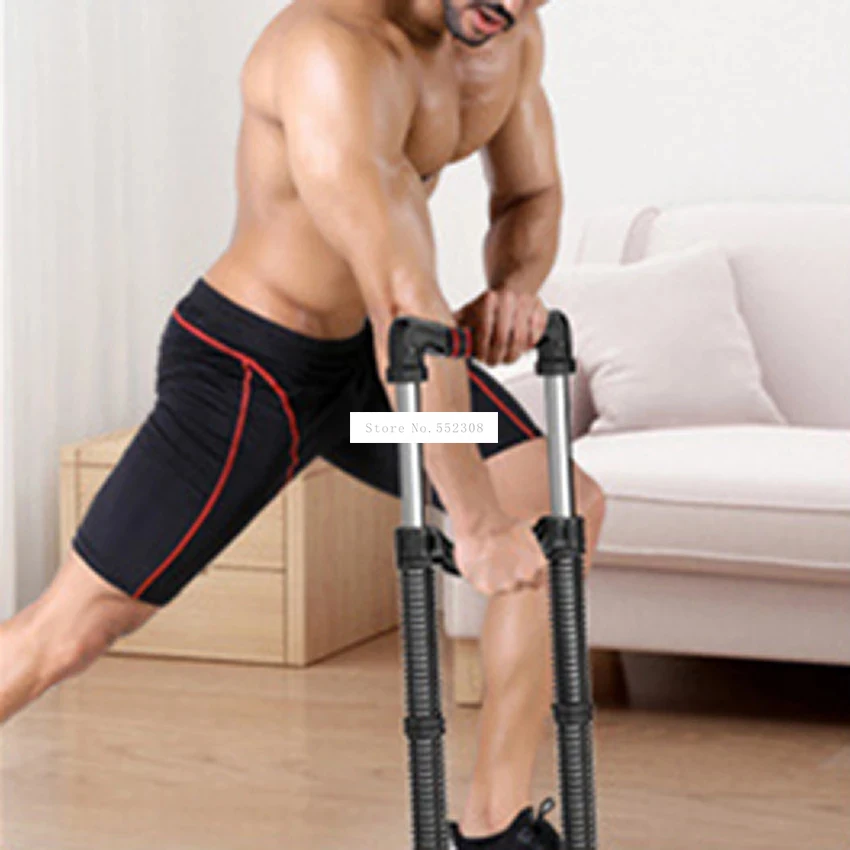 Two Way Strength Of Arm Adjustable Hand Gripper Strength Chest Expander Apparatus For Exercising Arm Power Spring Power Twister