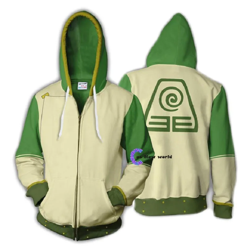 2020 New  Avatar: The Last Airbender Hoodie 3D Printed Zip Up Polyester Hip Hop Men Hooded Hoodie for Spring Autumn