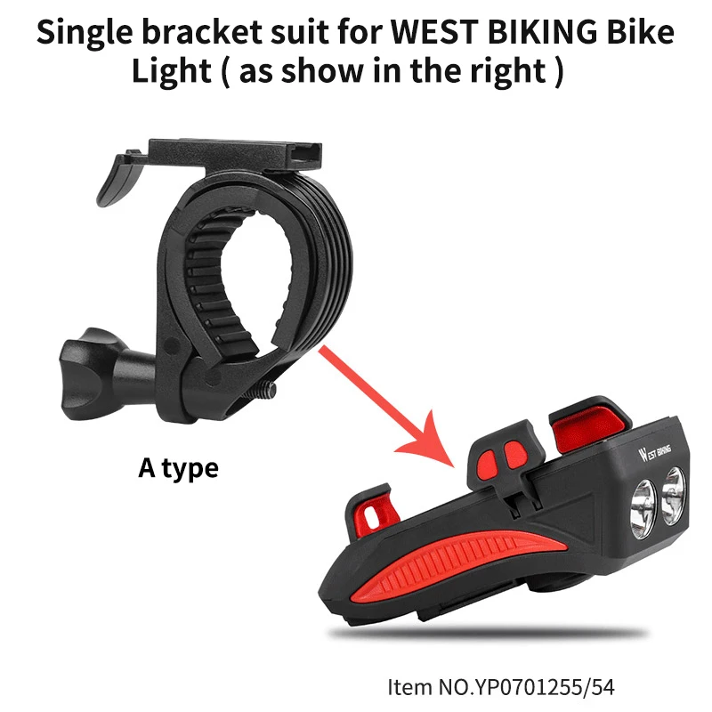 WEST BIKING 4 In 1 Bicycle Light Bracket Mount Bike Computer Mount Bracket Smart Sensor Bike Light Stand Bicycle Accessories