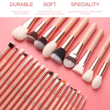 Pink Makeup Brush Set High-Quality Natural Hair #2