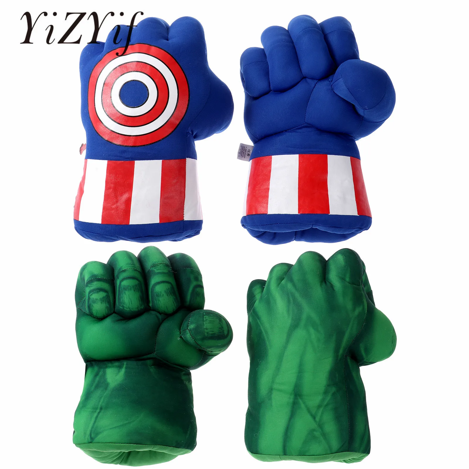 Kid Wreken Superheros Hulks Pluche Speelgoed Bokshandschoenen Accessoires Volwassen Jongen Halloween Cosplay Props Kerstcadeaus Hulks Handschoen