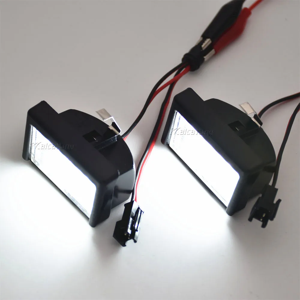 12V LED Number Plate Lamp For Smart Roadster 452 2003 2004 2005 2006 White License Plate Light Assembly
