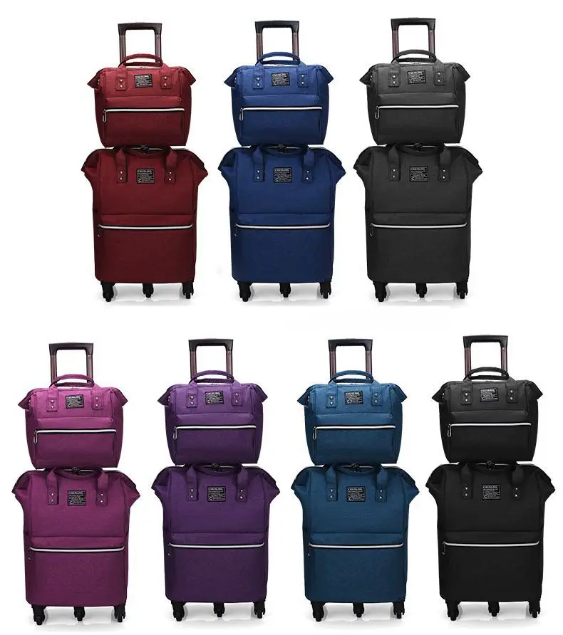 Imagem -06 - Bolsa de Viagem Feminina com Rodinhas e Malas Carrinho com Rodinhas para Bagagem Mala para Viagem 2023