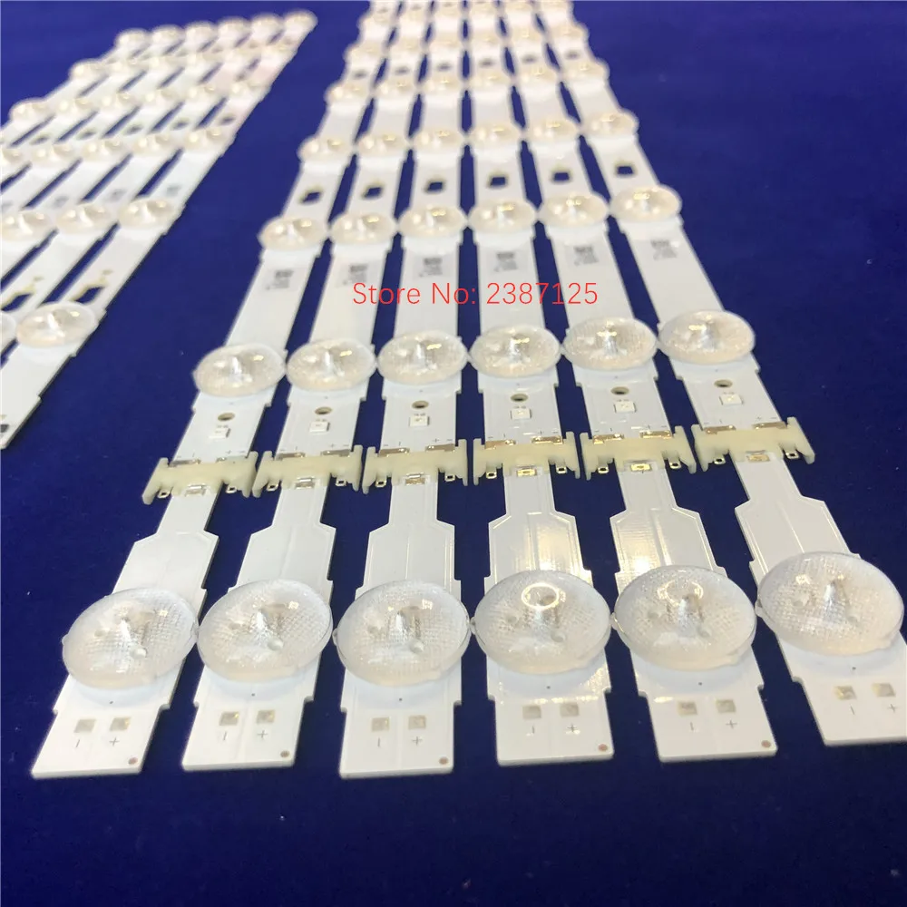 2 juegos de tira de LED para UE55KU6000U UE55KU6000K UE55JU6485 UE55MU6175 UE55KU6020 UE55MU6120 UE55MU6105 BN96-39659A BN96-39660
