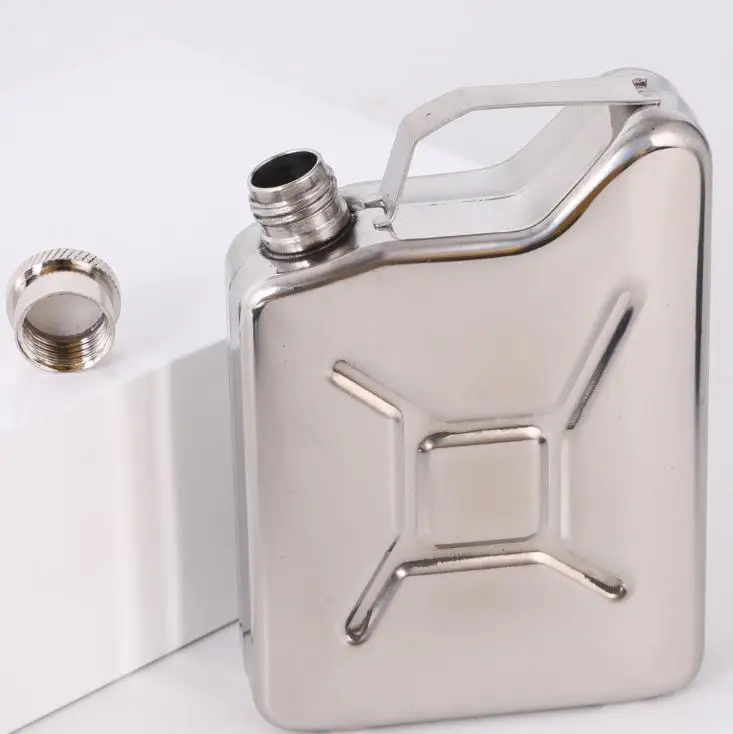 

50pcs 5oz Oil Liquor Hip Flask Creative Stainless Steel Wine Pot Fuel Petrol Gasoline Can SN56