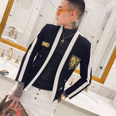 

Freeship mens bar/club/fashion tuxedo jacket /Asia size