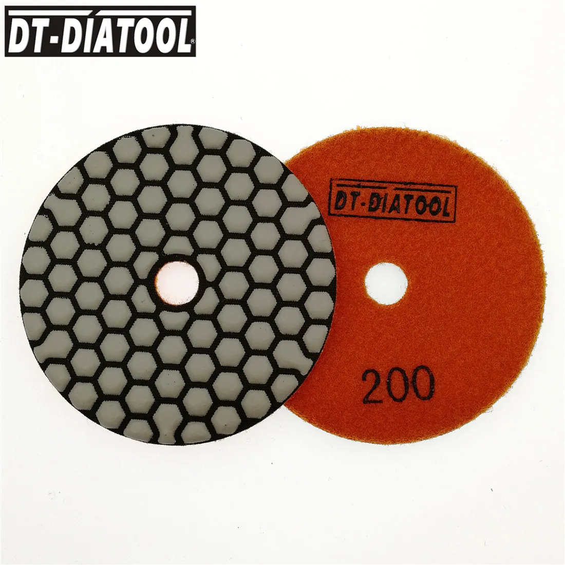 DT-DIATOOL-Disco de Lixa para Pedra De Mármore De Granito, Almofadas De Polimento A Seco, Disco Abrasivo, Resina Bond Diamond, Dia 4 ", 100mm, 7Pcs Set