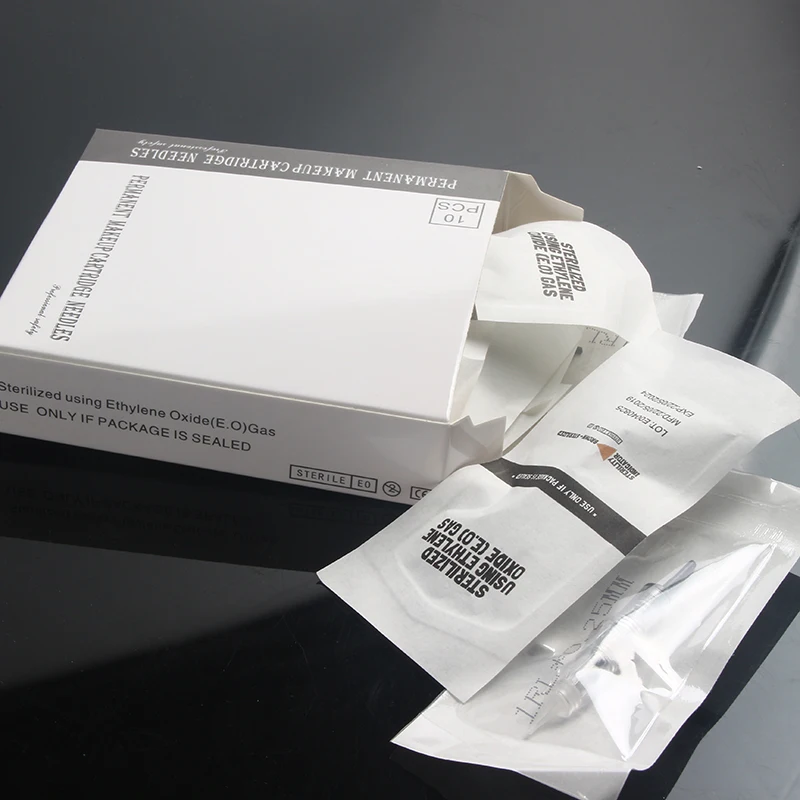 10pcs/box Revolution Permanent Makeup Screw Needle Cartridge 1RL Tattoo Needle Cartridge For Black Pearl  Machine kits