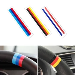 Pesonalized Car Sticker BMWColored Germany Italy Franch Spain National Flag Sticker Steering Wheel Stickers Grille Stickers