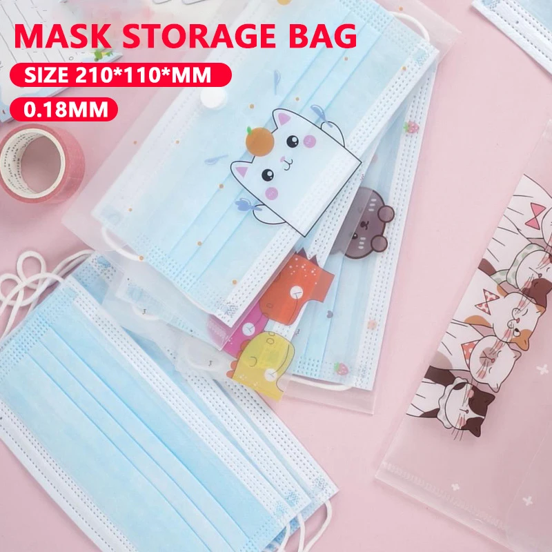 1pc máscara sacos de armazenamento anti poeira máscaras descartáveis salvar saco titular máscaras de rosto keeper bolso estudante dustproof máscaras caixa organizador