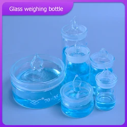 Botella de plato de pesaje de vidrio bajo o alto, 50x30mm, 40x25mm, 60x30mm, 70x35mm