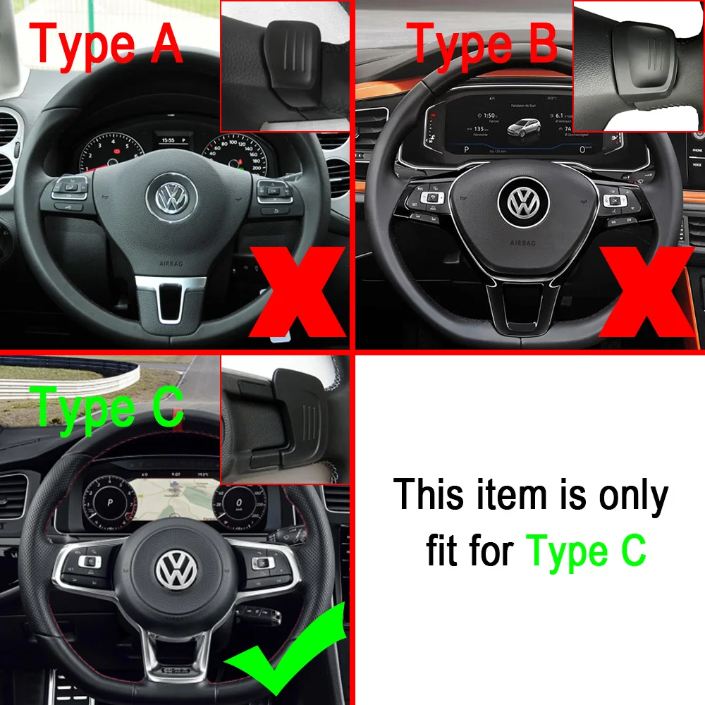 Paddle Shift For Volkswagen Golf7 MK7 GTI POLO MK6 GTE GTD R RLINE Scirocco Jetta GLI Car Steering Wheel Replace Shifter Paddles