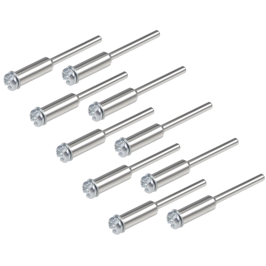 Uxcell-mandriles de tornillo de Rueda de corte, soporte de disco de corte de 2,35mm de diámetro, para herramientas rotativas compatibles, 10 Uds.