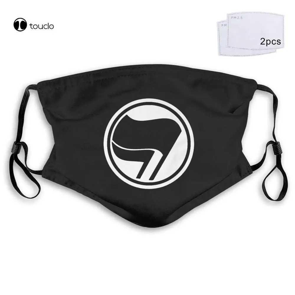 Antifa Anti-fascism  Politics  Face Mask Filter Pocket Cloth Reusable Washable