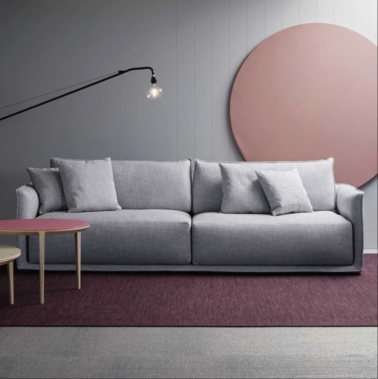 

Sofa double three-person living room Nordic sofa