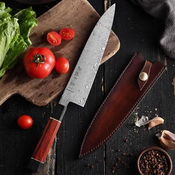 HEZHEN 210mm Gyuto Chef Knife Japanese 110 Layers Damascus Steel Kitchen Knives Professional Kitchen Knives Cooking Slicing Tool