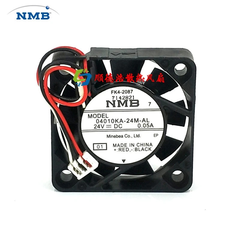 

Original NMB 04010KA-24M-AL 4010 4CM DC24V 0.05A mute cooling fan