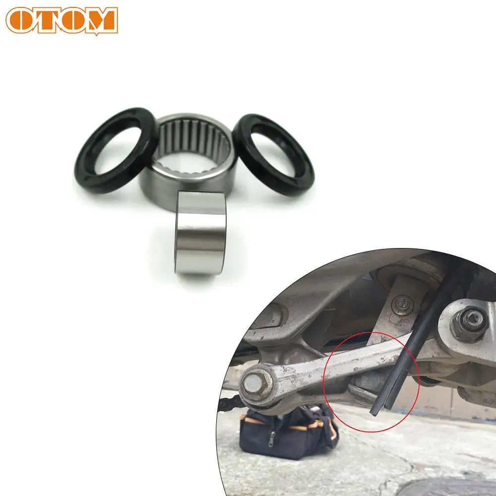 OTOM Needle Roller Bearing Sleeve Oil Seal Pit Dirt Bike Rear Shock Absorber Lower Maintenance Kit For HONDA CRF CRF250R CRF450R