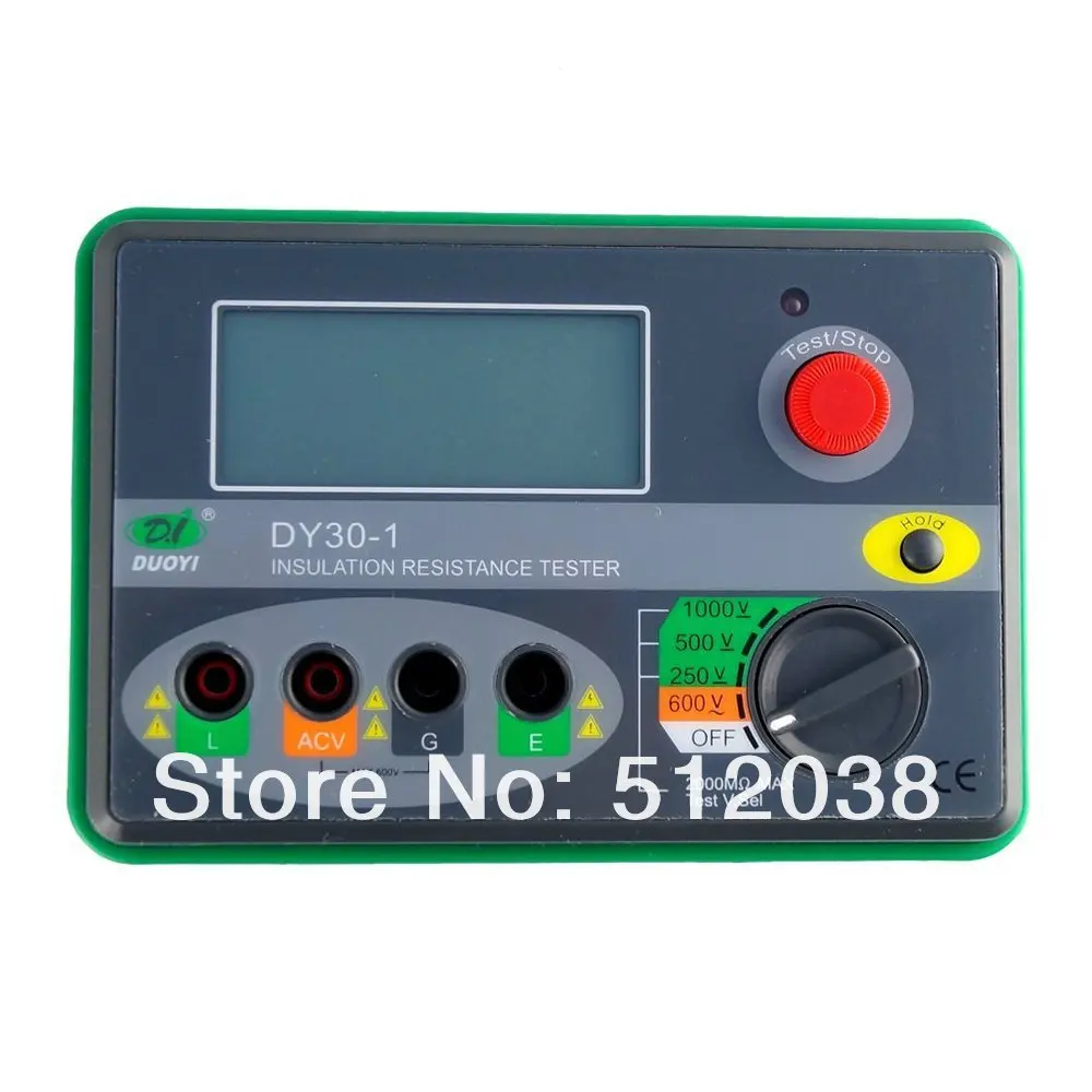 

DY30-1 Digital Insulation Resistance Tester Megohmmeter Multimeter Tester Electrical Instrument 1000V 2000M ohm