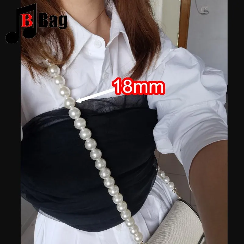 18mm Pearl Bag Strap pearl handbag strap Women Handbag Handles borse di ricambio accessori per cinturini decorazione per borsa del telefono