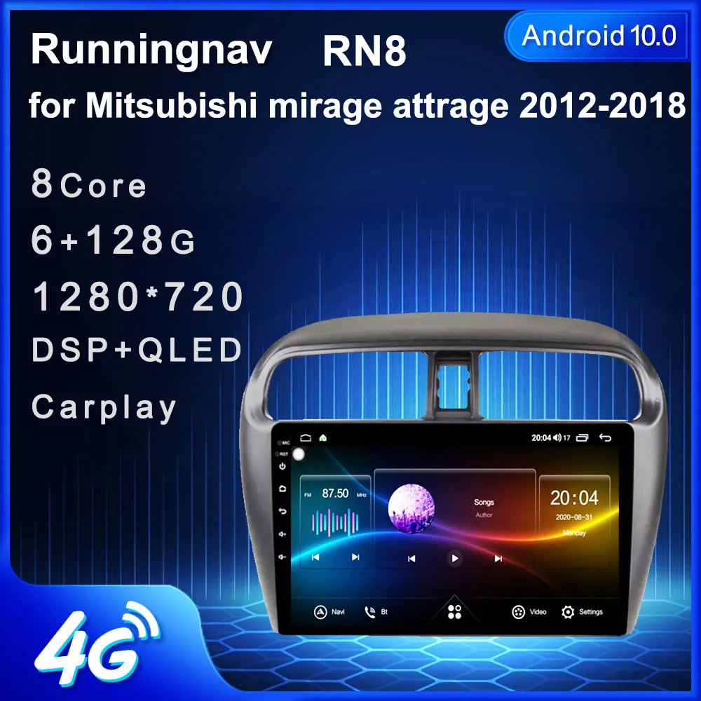 

Runningnav For Mitsubishi Mirage Attrage 2012-2018 Android Car Radio Multimedia Video Player Navigation GPS