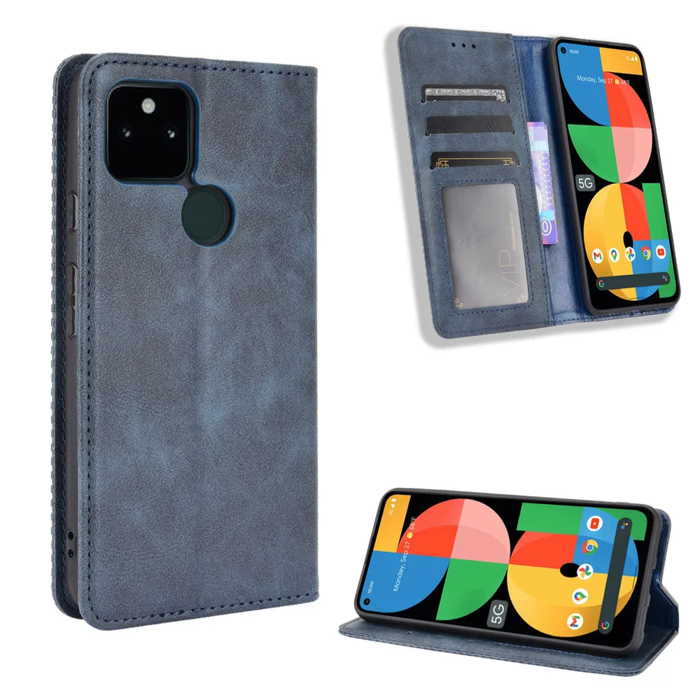 Чехол-книжка из искусственной кожи для Google Pixel 5a