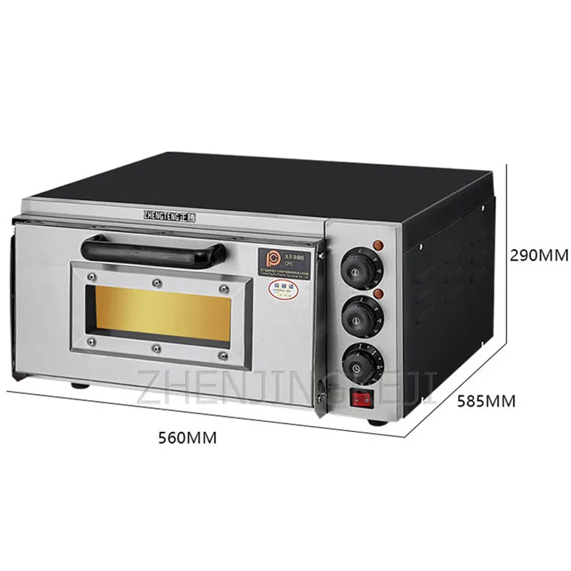 Electric Oven ElectroThermal 220V Commercial Single Layer Pizza Egg Tart Cake Restaurant Snack Bar Baking Equipment Home 2000W