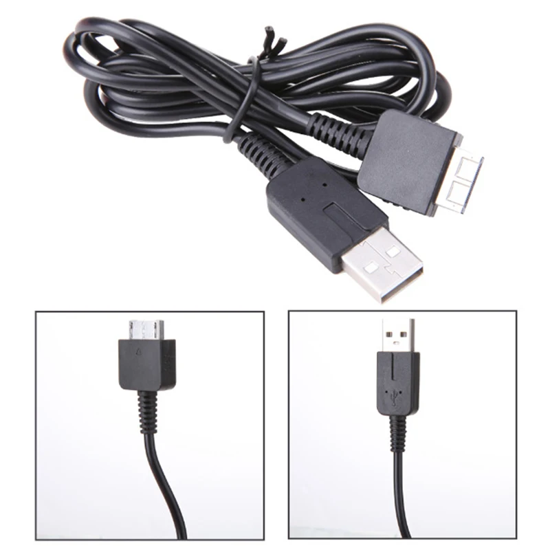 Cabo USB Transfer Data Sync Charger, cabo de carregamento para PS VITA, Sony PS Vita PSV 1000, 1m