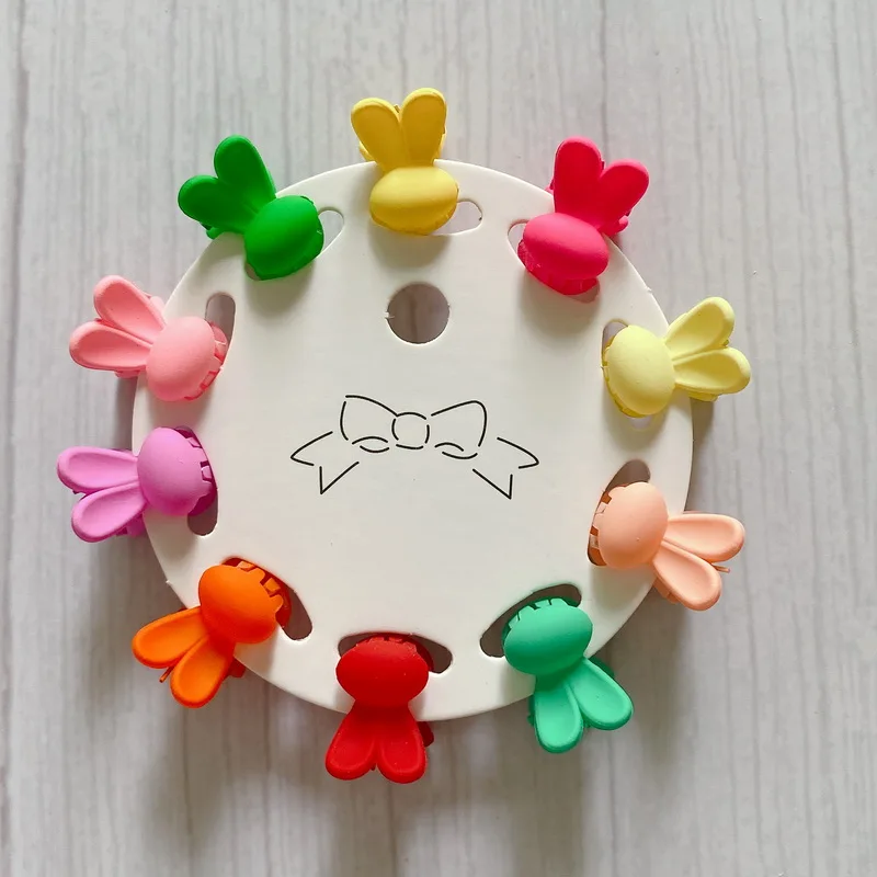 10 teile/satz Candy Farben Mini Haarnadel Für Baby Mädchen Nette Haar Krabben Krallen Grip Pony Kinder Kleine Haar clips Crown haarspange headwear – Detail 10
