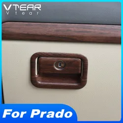 Vtear For Toyota LAND CRUISER Prado 150 storage box handle bowl cover decoration Glove box trim accessories Car interior parts