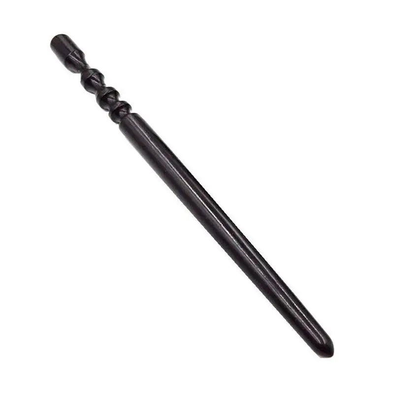 2 Pcs Leathercraft Slicker Round Burnisher , Ebony Wood Leather Burnisher Leather Slicker Tool, Leather polished rods Edge Slick