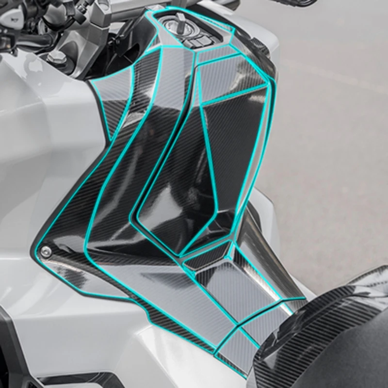 Motorcycle Carbon Sticker For Honda Scooter For X ADV 750 Xadv 750 Motorcycle Tank Pad Protector Sticker