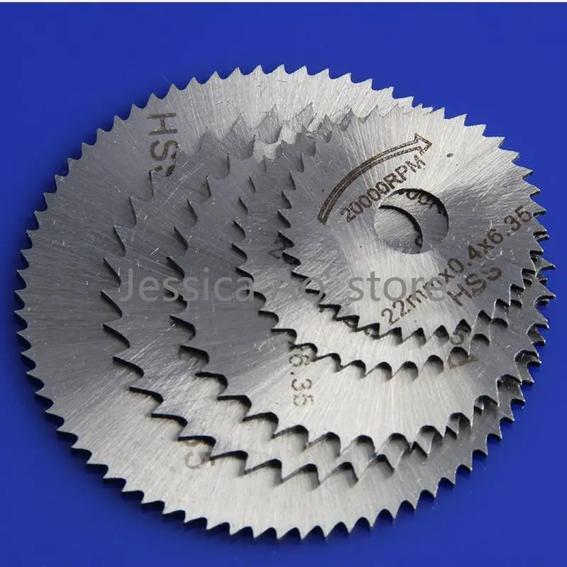 5pcs 22-50mm Power Tools HSS Saw Blade Electric Mill Cutting Disc Sharp Thin Blade Woodworking Cut-off Sawtooth Blades