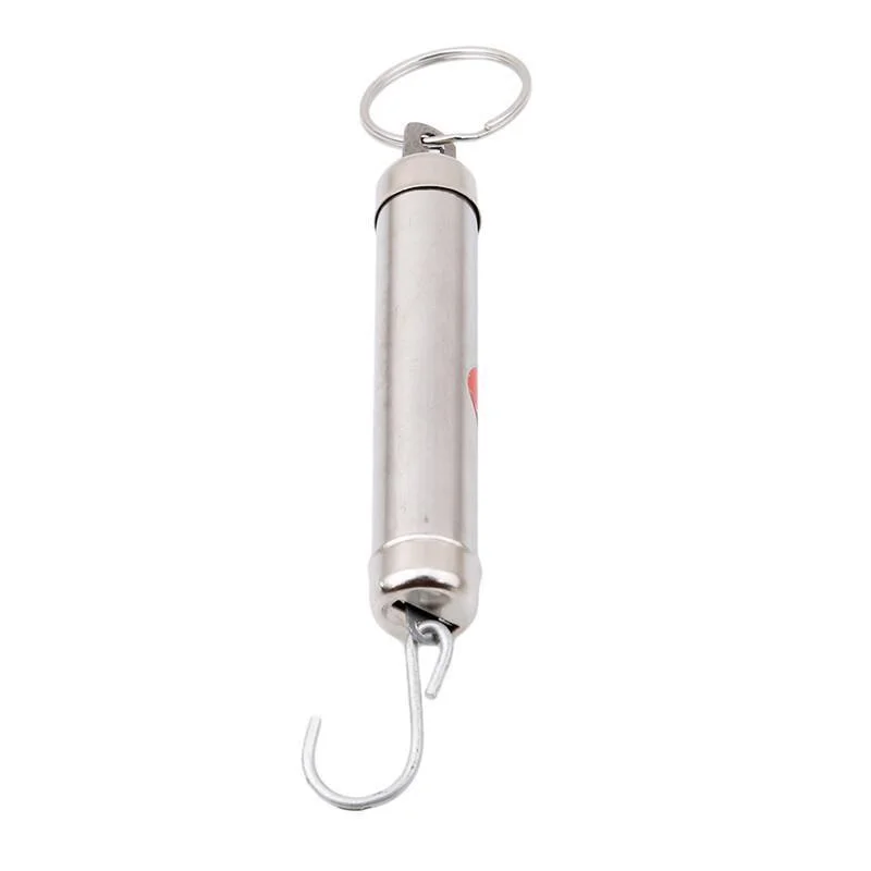 Silver Measuring Tool Mechanical Spring Balance 5kg Dynamometer Hanging Scale Tools