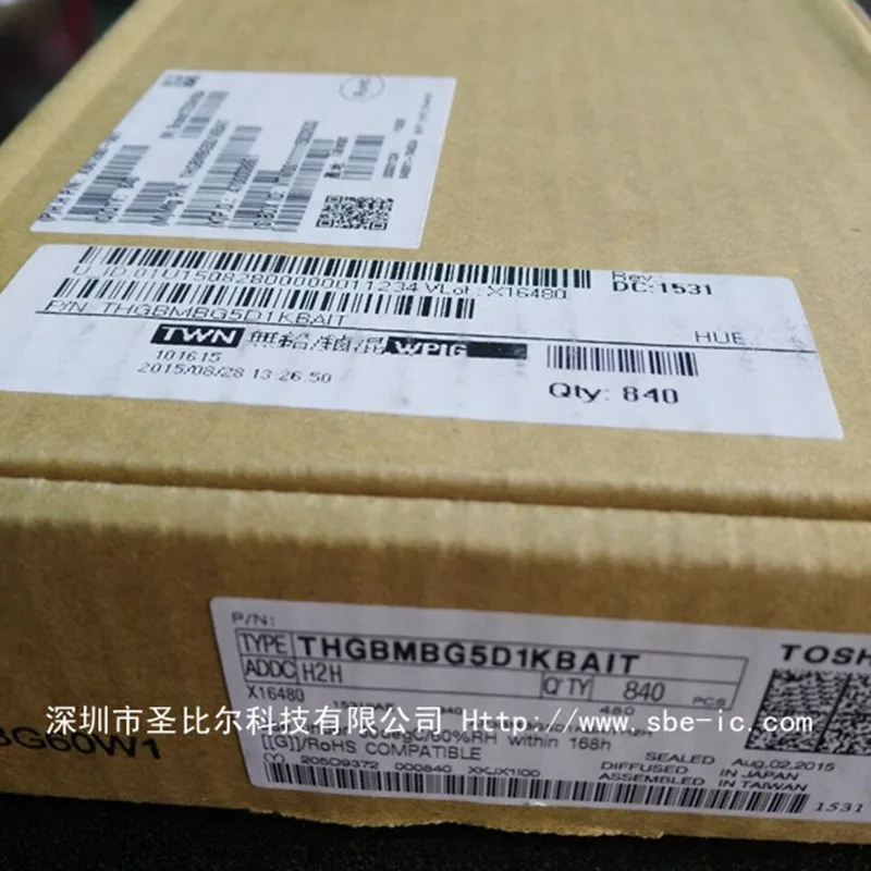 New10piece 4G eMMC THGBMBG5D1KBAIT THGBMBG5D1 FBGA153 الذاكرة IC