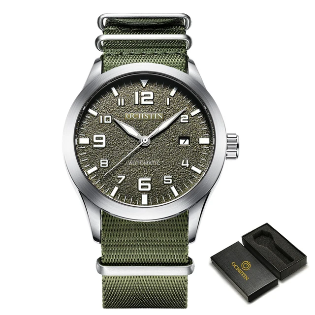 OCHSTIN Männer Automatische Mechanische Uhr Luxus Casual Kleid Militär Outdoor Sport Armee Herren Armbanduhren Wasserdichte Männliche Uhr 8