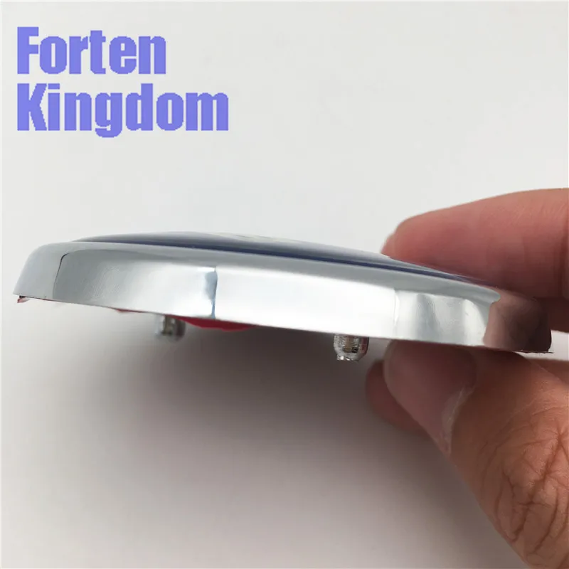 Forten Kingdom 1PC For Saab 9-3 93 2004-2010 Custom Rear Trunk Blue Emblem 70mm With Epoxy Resin Tailgate Badge 3 Pins 12831661