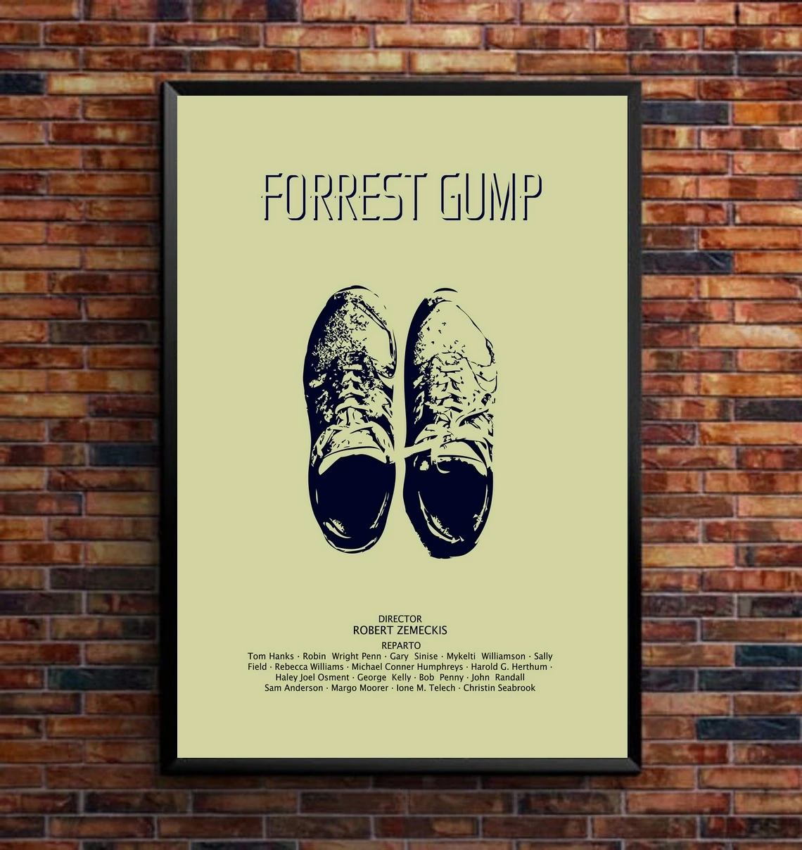 

Forest Gump Run Apple Tom Hanks художественное декорирование графика минималистичный фильм плакат печать настенный Декор Украшение