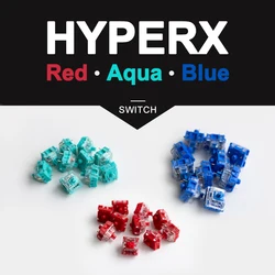 HyperX-Teclado mecánico de aleación para juegos, conmutador rojo, Aqua, azul, para Kingston Origins, eje táctil lineal, personalizado, DIY