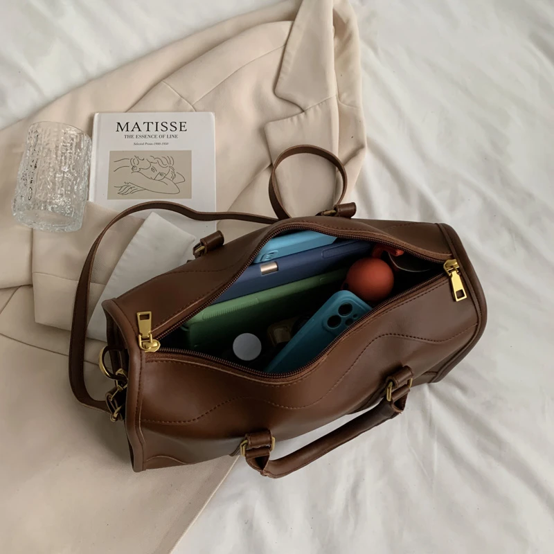Bolso de viaje de gran capacidad para mujer, bolsa de gimnasio deportiva, bolso de hombro al aire libre, bandolera de fin de semana, bolso femenino