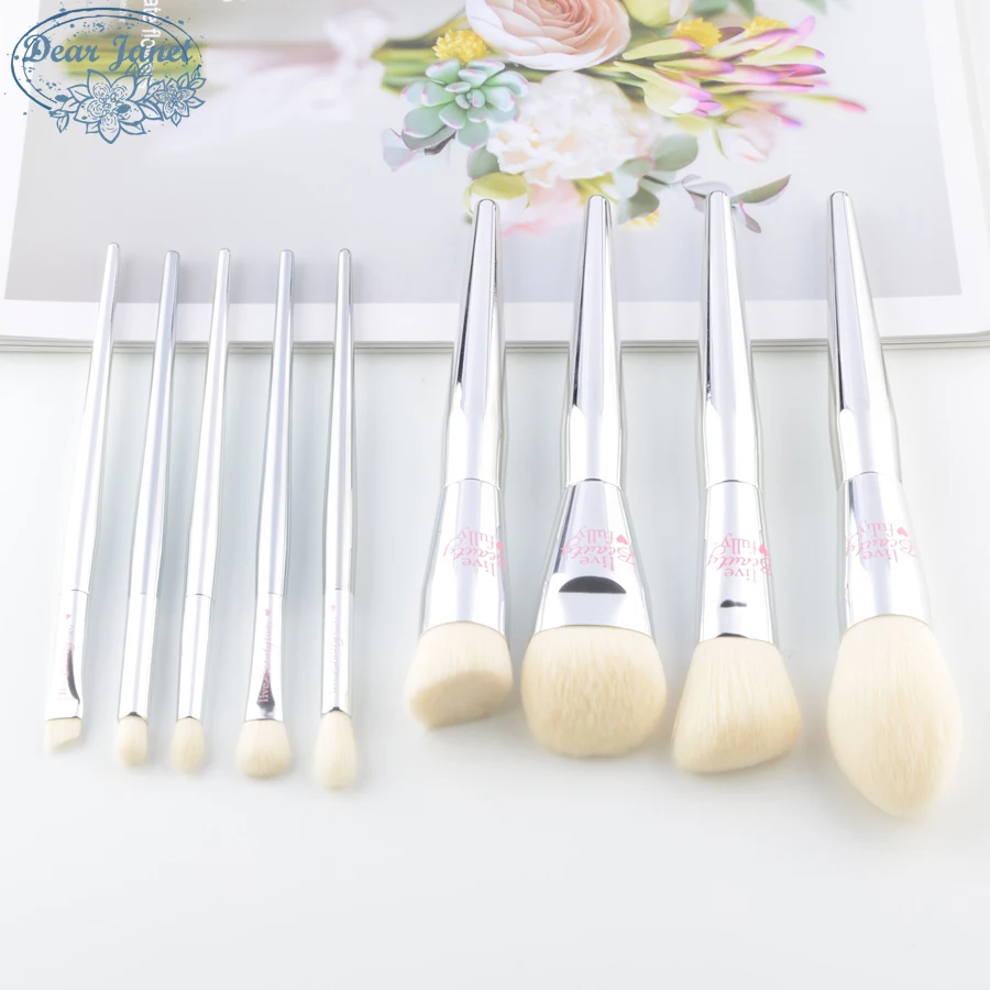 9pcs/Set Makeup brushes Set Foundation Blusher Bronzer sculpting Highlighter Eye shadow eyebrow Make up brush cosmetic beauty