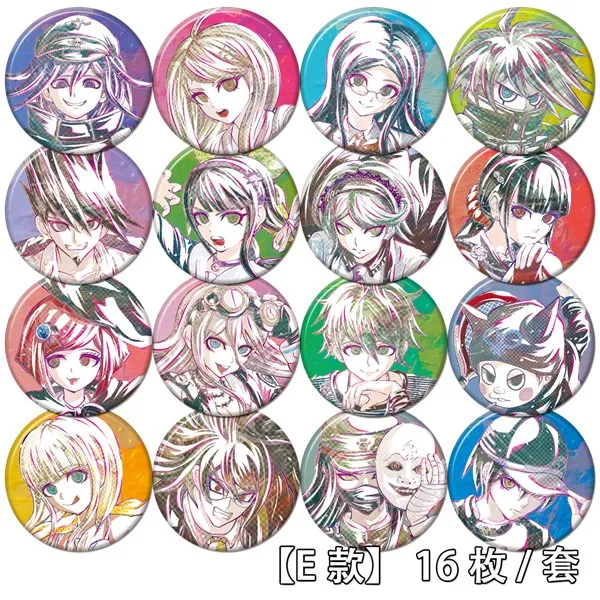 58mm Danganronpa Akamatsu Toko Fukawa monokuma Mioda anime accessories buttons spot badge Brooch