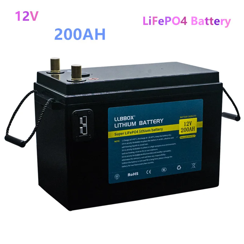 

12V LFePO4 200ah Battery 12V LiFePO4 200AH 12V 200AH Lithium battery pack with 20A charger for Inverter, Solar