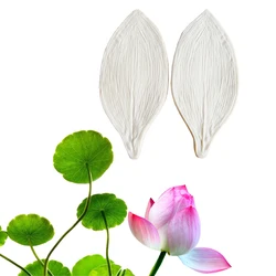 Large Lotus Flower Veiner Silicone Mold Peony Cake Fondant Gumpaste Sugar Clay Cake Decorating Leaf Moulds DIY M2107