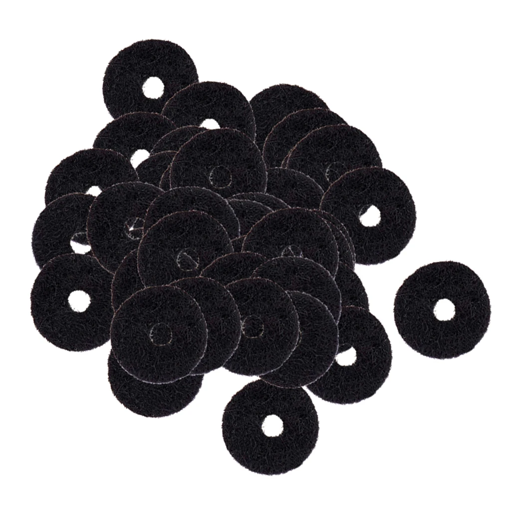 Pack of 50 Felt Guitar Strap Buckle Block Washer Safety Strap Lock Washer Gaskets DIY