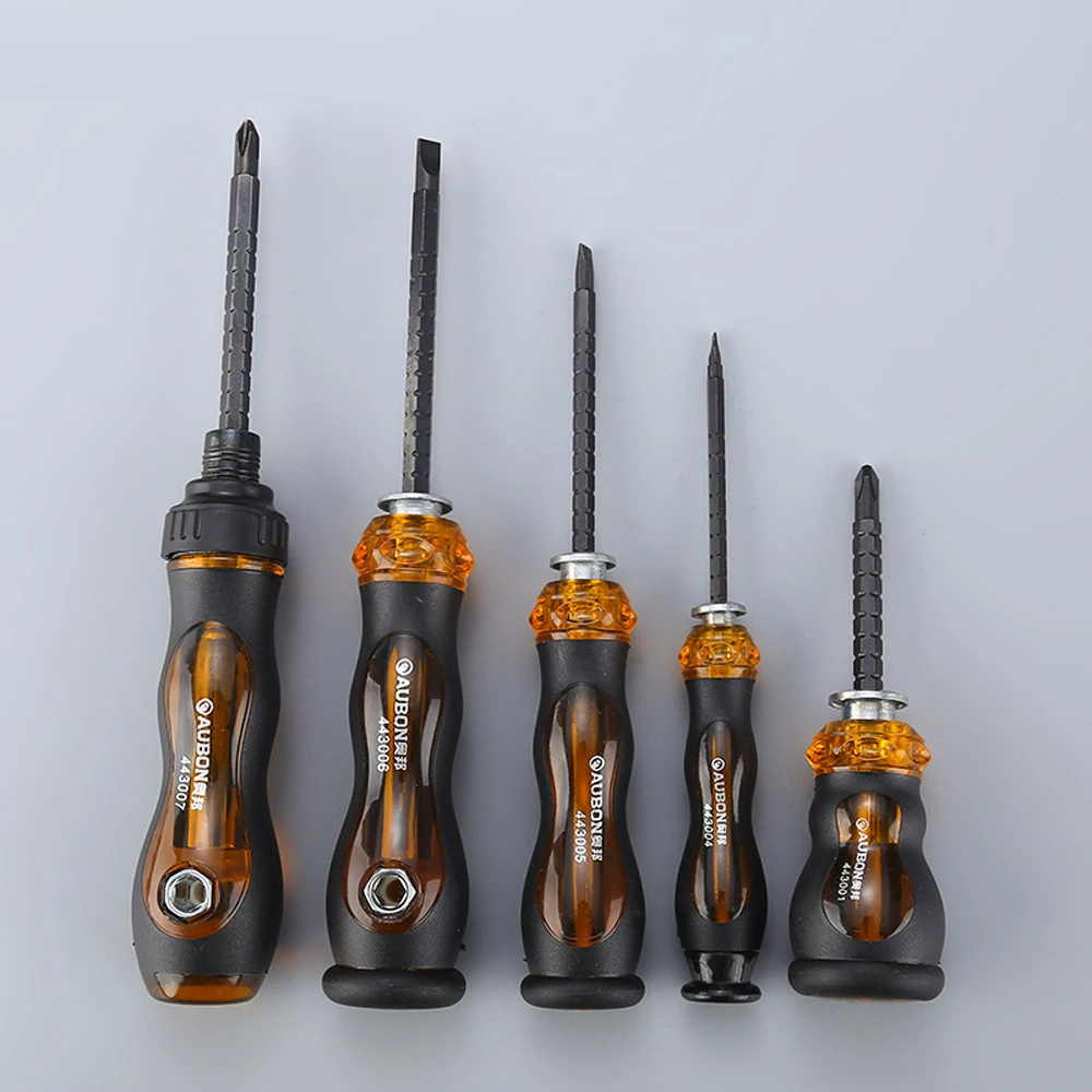 Screwdrivers Set 5 PCS Slotted/Phillips Quick Load Mechanism Adjustable Length Double Head Screwdriver Home Work Electric Tools